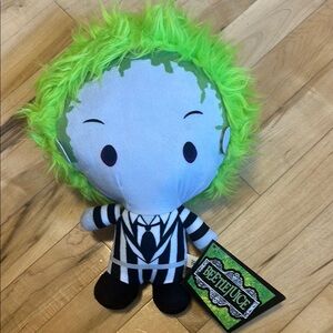 *4/$15*  Beetlejuice Plush Toy with Green Hair